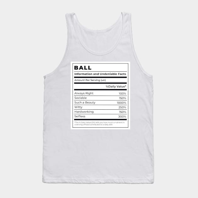 Ball Tank Top by The Urban Attire Co.